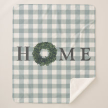 Plaid HOME Tipografía Granja Estilo Moderno