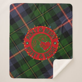 Manta Sherpa Plaid Sherpa Blanket Merry & Bright