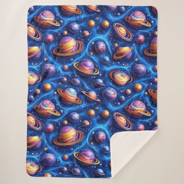 Manta Sherpa Planetas de la galaxia lunar (Anverso)