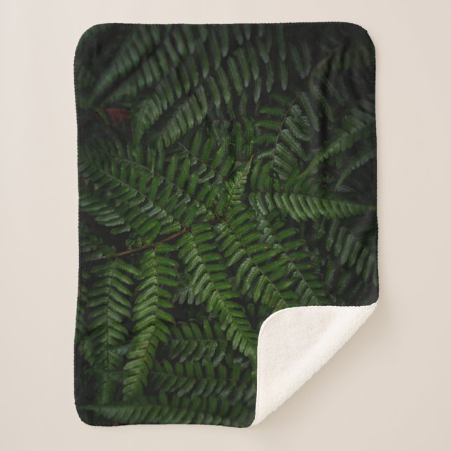 Manta Sherpa Planta Fern (Anverso)