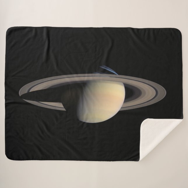 Manta Sherpa Planta gigante de gas Saturno iluminado por Cassin (Anverso (horizontal))