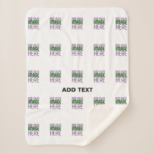 MANTA SHERPA PLANTILLA DE TEXTO DE IMAGEN BLANCA SIMPLE EDITABL