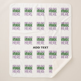 MANTA SHERPA PLANTILLA DE TEXTO DE IMAGEN BLANCA SIMPLE EDITABL