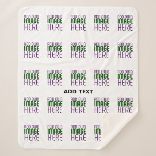 MANTA SHERPA PLANTILLA DE TEXTO DE IMAGEN BLANCA SIMPLE EDITABL