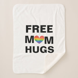Manta Sherpa Plantilla personalizada de abrazos de mamá libre