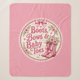 Manta Sherpa Platos de papel para baby shower de vaquera rosa |