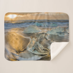 Manta Sherpa Playa de Arena Negra   Jokulsarlon sur de Islandia