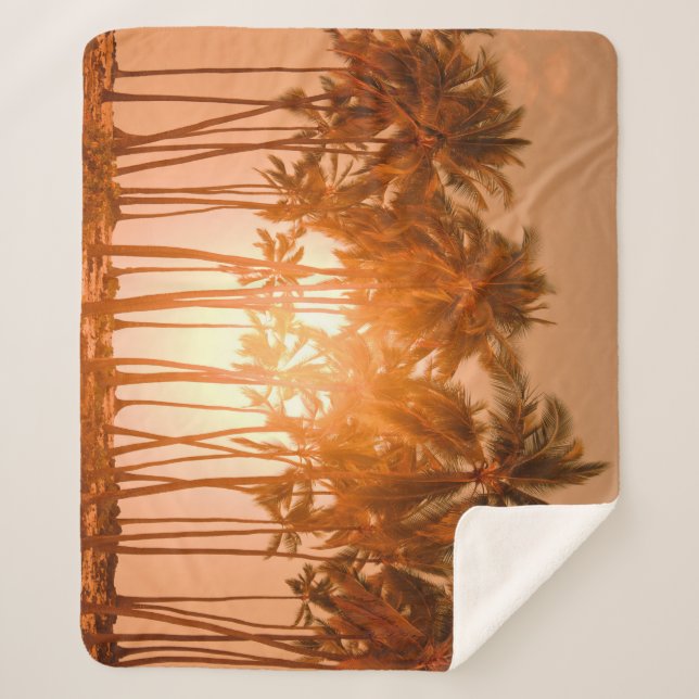 Manta Sherpa Playa tropical: vista natural panorámica (Anverso)