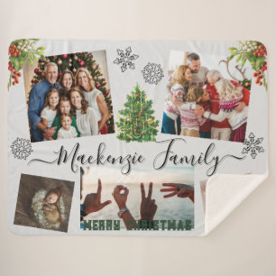 Manta Sherpa ✨ Ponderar a su propia familia de NAVIDADES Person