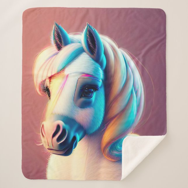 Manta Sherpa Pony 3D Spirit (Anverso)