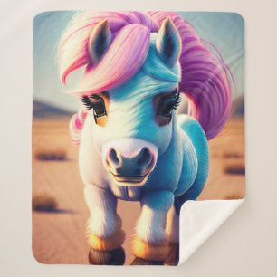 Manta Sherpa Pony Espíritu 3D 4