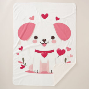 Manta Sherpa Popo de la valentina caprichoso