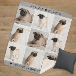 Manta Sherpa Por siempre en nuestro monumento al Collage de fot