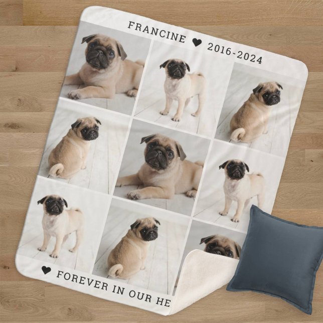 Manta Sherpa Por siempre en nuestro monumento al Collage de fot (Subido por el creador)