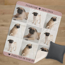 Manta Sherpa Por siempre en nuestro monumento al Collage de fot