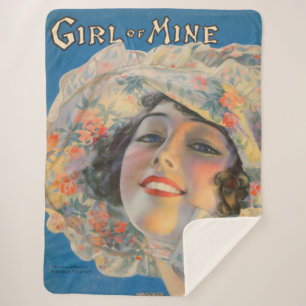 Manta Sherpa Portada musical de la Chica de Minas de 1917