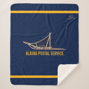Manta Sherpa Portadora postal de Alaska Dog Sled