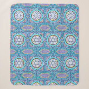 Manta Sherpa Portal de geometría celeste Mandala mística