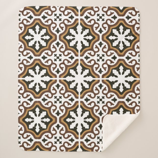 Manta Sherpa Portuguese tiles 3 (Anverso)