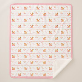 Manta Sherpa Posh Doodle Dog Love Sherpa Blanket