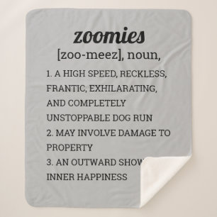 Manta Sherpa Poster DE DEFINICIÓN DE ZOOMIES
