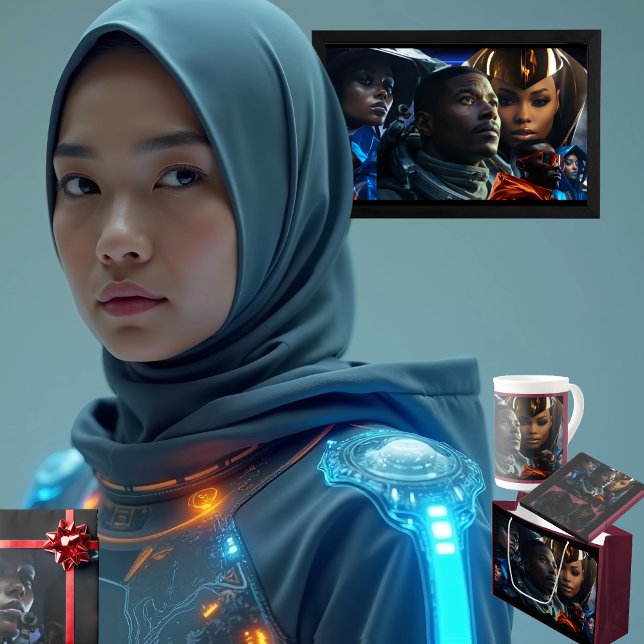 Manta Sherpa Poster del futuro negro (Get the full "Black Future" collection at  https://bit.ly/BlackFutureZazzle)