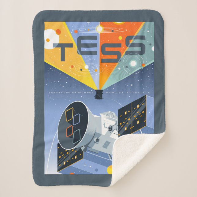 Manta Sherpa Poster del telescopio espacial Tess. (Anverso)