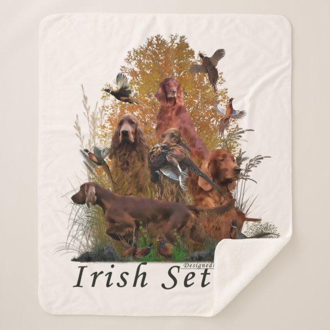 Manta Sherpa Poster irlandés Fleece Blanket (Anverso)
