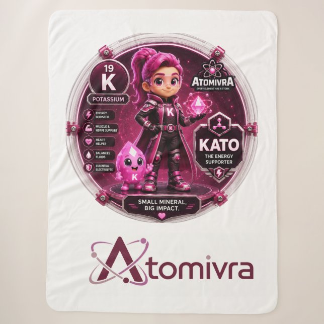 Manta Sherpa Potasio ATOMIVRA (Anverso)