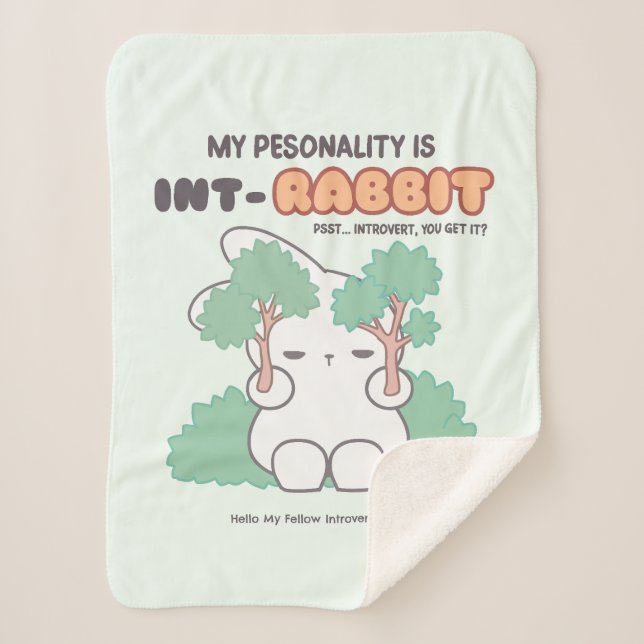 Manta Sherpa Presentada por la naturaleza: La personalidad INT- (Anverso)