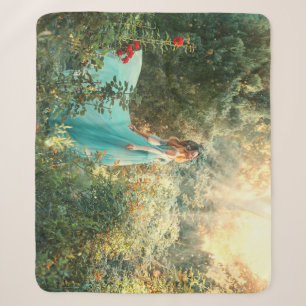 Manta Sherpa Princesa de Fantasía: Vintage de la Naturaleza de