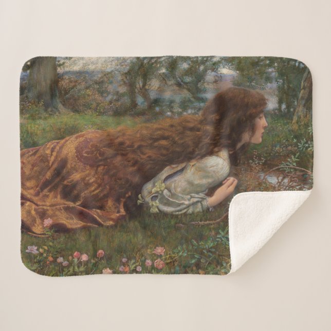 Manta Sherpa Princesa fuera de la escuela (por E.R. Hughes) (Anverso (horizontal))