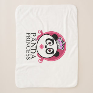 Manta Sherpa Princesa Panda Panda Reina Corona Lindo