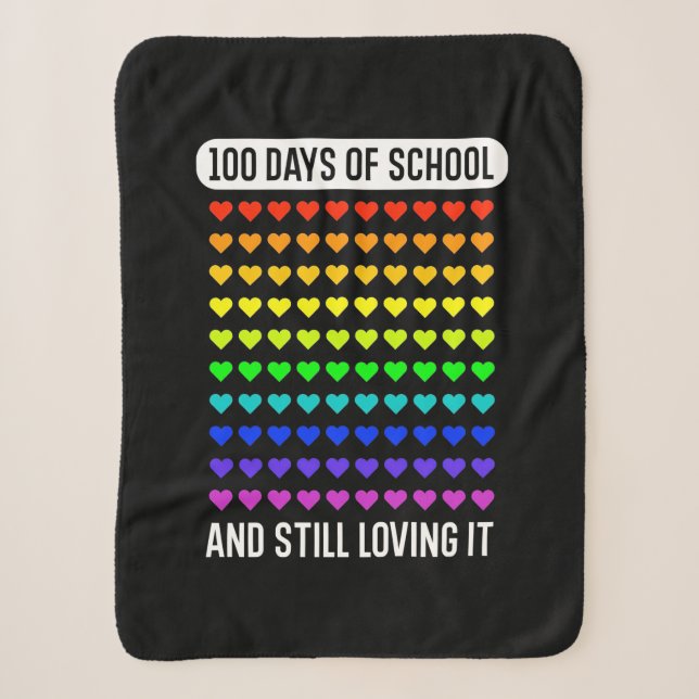 Manta Sherpa Profesora 100 Días De Escuela (Anverso)
