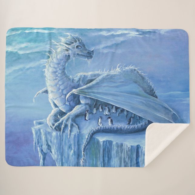 Manta Sherpa Protector de pingüinos Sherpa Blanket (Anverso (horizontal))