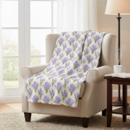 Manta Sherpa Provence Lavender Bunches