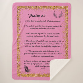 Manta Sherpa Psalm 23 Sherpa Blanket