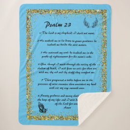Manta Sherpa Psalm 23 Sherpa Blanket