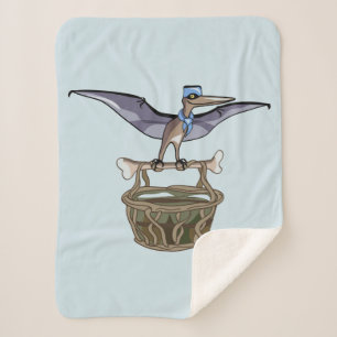 Manta Sherpa Pteranodon Llevando Una Cesta