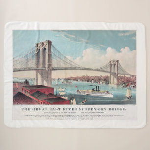Manta Sherpa Puente de Brooklyn Gran Río Este Suspensión Brid