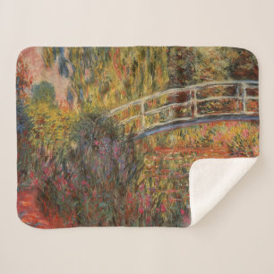 Manta Sherpa Puente Japonés de Claude Monet Giverny Arte