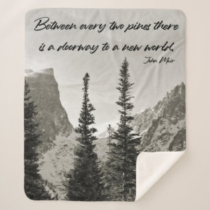 Manta Sherpa Puerta a un nuevo mundo en las montañas