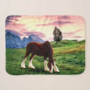 Manta Sherpa Puesta del sol de Clydesdale