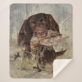 Manta Sherpa Puntero alemán de pelo largo