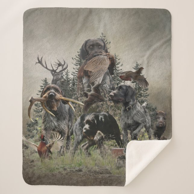 Manta Sherpa Puntero inalámbrico alemán (Anverso)