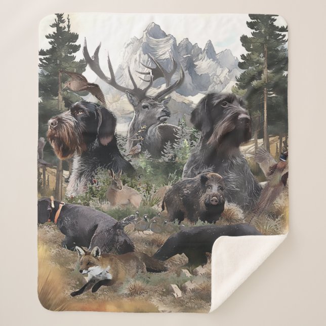 Manta Sherpa Puntero inalámbrico alemán (Anverso)