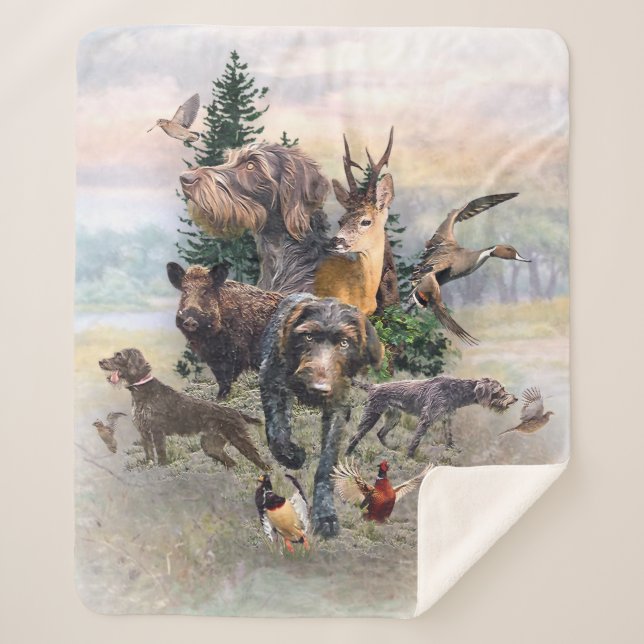 Manta Sherpa Puntero inalámbrico alemán (Anverso)