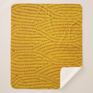 Manta Sherpa Punto amarillo: fondo de superficie textil.