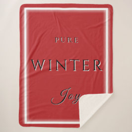 Manta Sherpa Pure Winter Joy Sherpa Blanket
