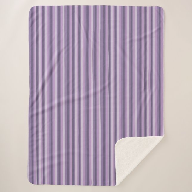 Manta Sherpa Purple stripes (Anverso)